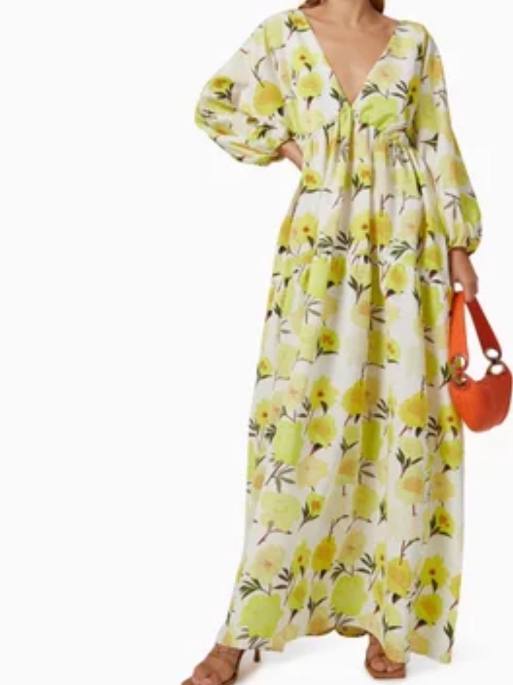 BERNADETTE Floral Matheiu Maxi Dress size UK 42, US 12